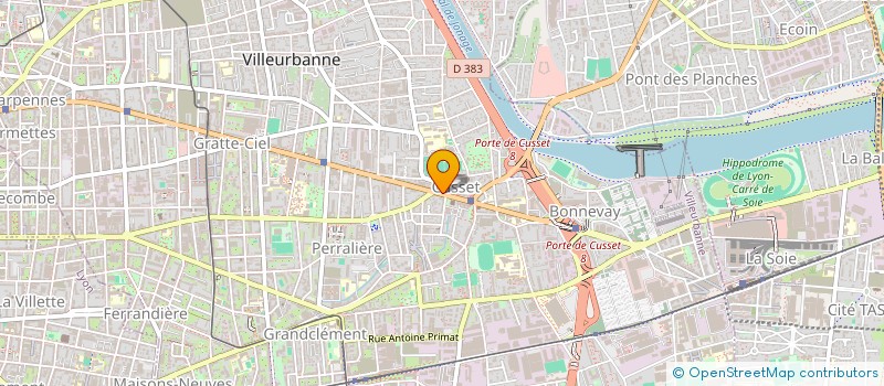 localisation de l'entreprise MADAME JULIETTE BOURCHANIN  VILLEURBANNE