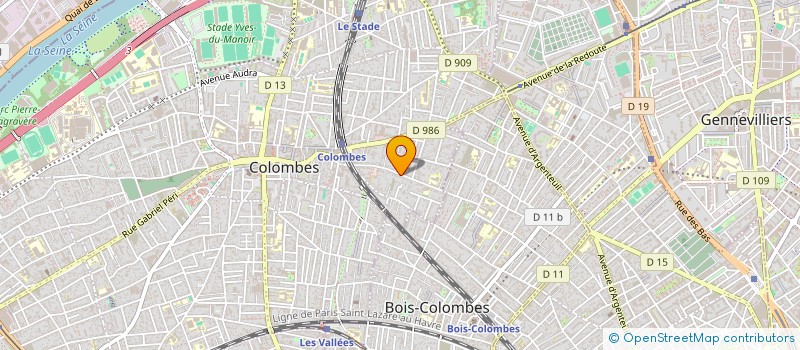 localisation de l'entreprise MADAME JULIETTE BRACK à COLOMBES