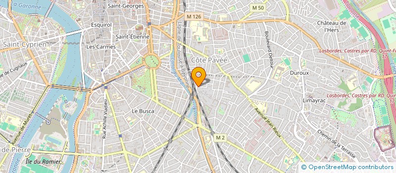 localisation de l'entreprise MADAME JULIETTE BRAS  TOULOUSE