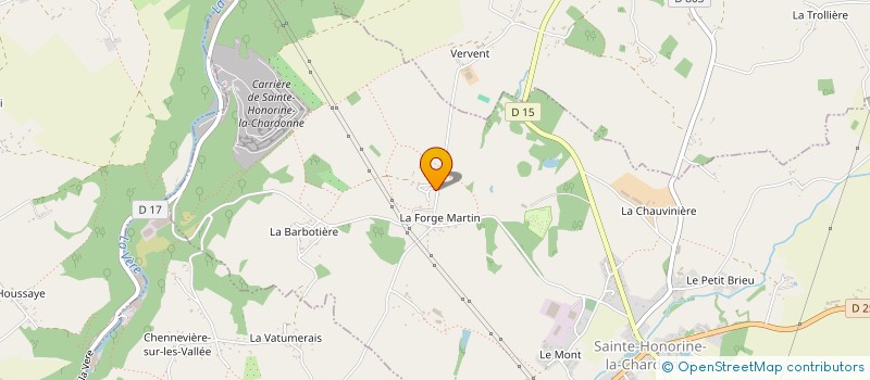 localisation de l'entreprise MADAME JULIETTE BREARD  SAINTE-HONORINE-LA-CHARDONNE