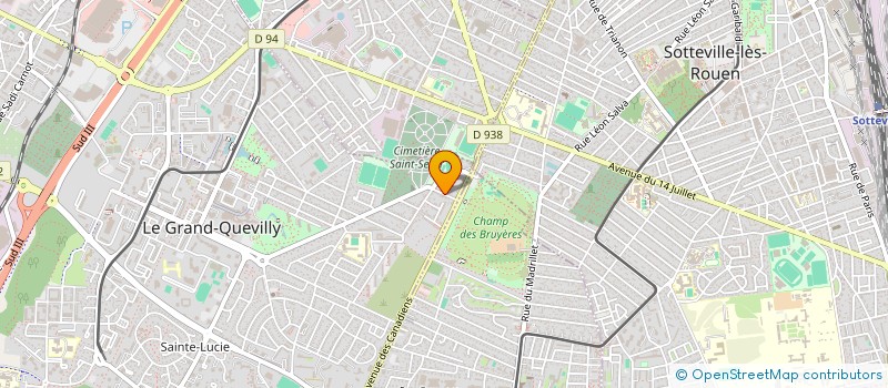 localisation de l'entreprise MADAME JULIETTE BRETON  LE GRAND-QUEVILLY