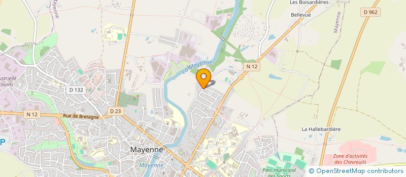 localisation de l'entreprise MADAME JULIETTE BRIELLE  MAYENNE