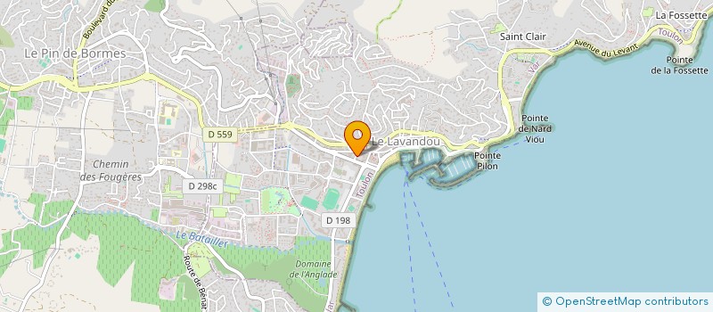 localisation de l'entreprise MADAME JULIETTE BRONNER à LE LAVANDOU