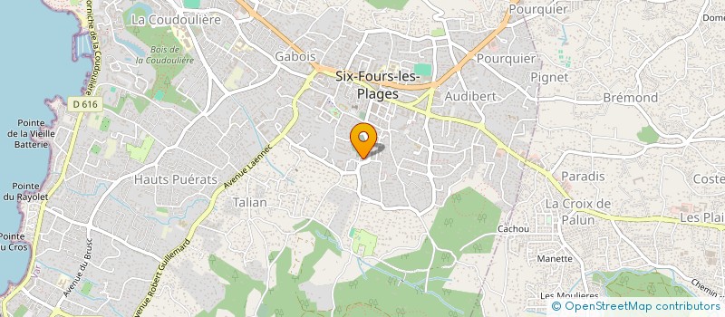 localisation de l'entreprise MADAME JULIETTE BUCHHOLZ à SIX-FOURS-LES-PLAGES