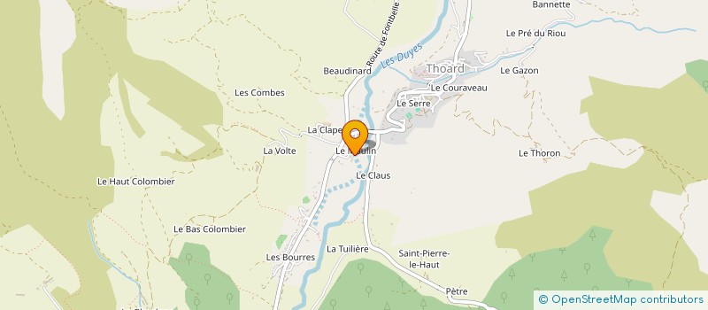 localisation de l'entreprise MADAME JULIETTE CAILLAT  THOARD