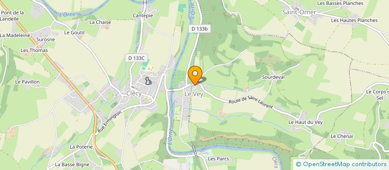 localisation de l'entreprise MADAME JULIETTE CALDIER  LE VEY