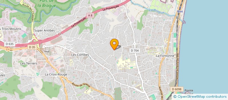 localisation de l'entreprise MADAME JULIETTE CASSAT  ANTIBES