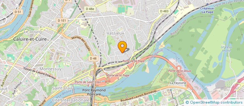 localisation de l'entreprise MADAME JULIETTE CASSIGNOL  CALUIRE-ET-CUIRE