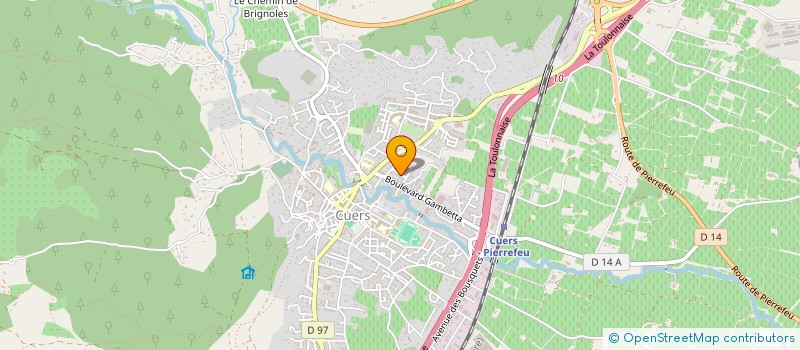 localisation de l'entreprise MADAME JULIETTE CHABRE  CUERS