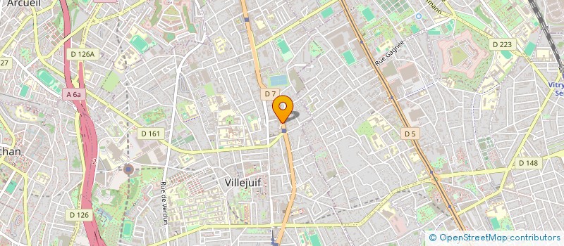 localisation de l'entreprise MADAME JULIETTE CHEVET à VILLEJUIF