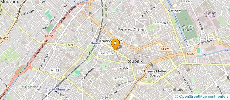 localisation de l'entreprise MADAME JULIETTE CHOQUERIAUX à ROUBAIX