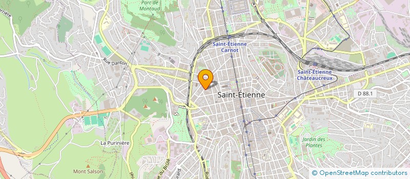 localisation de l'entreprise MADAME JULIETTE CHRISTOPHE  SAINT-ETIENNE