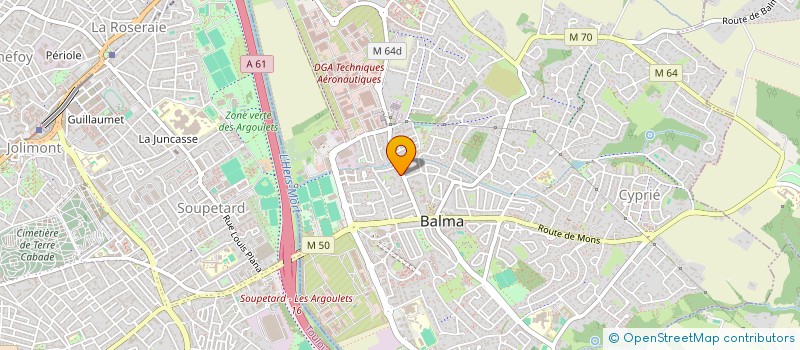 localisation de l'entreprise MADAME JULIETTE CLAVIERES  BALMA
