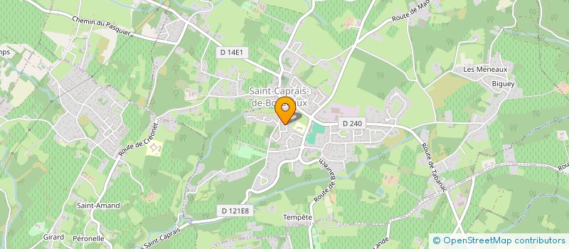 localisation de l'entreprise MADAME JULIETTE CLOVIS à SAINT-CAPRAIS-DE-BORDEAUX