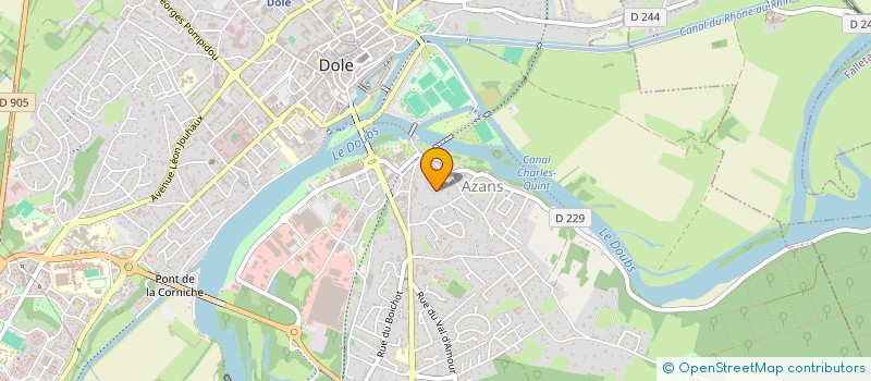 localisation de l'entreprise MADAME JULIETTE COINCENOT  DOLE