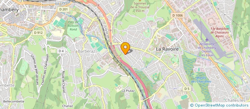 localisation de l'entreprise MADAME JULIETTE CORDONNIER  LA RAVOIRE