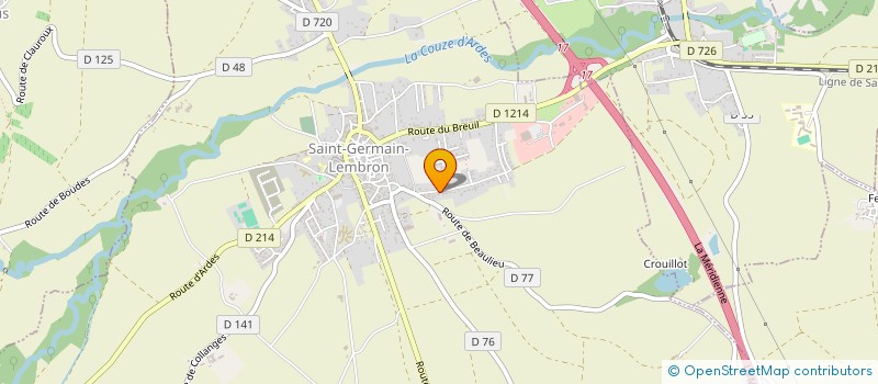 localisation de l'entreprise MADAME JULIETTE COURTINE  ISSOIRE