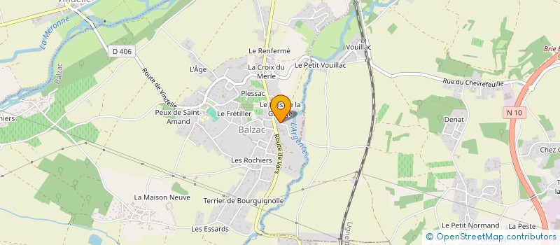 localisation de l'entreprise MADAME JULIETTE COUTANT  BALZAC