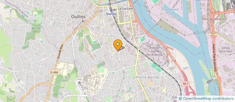 localisation de l'entreprise MADAME JULIETTE COUVRAT DESVERGNES  OULLINS-PIERRE-BENITE