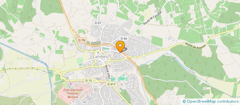 localisation de l'entreprise MADAME JULIETTE CRETEUR  LAMBESC