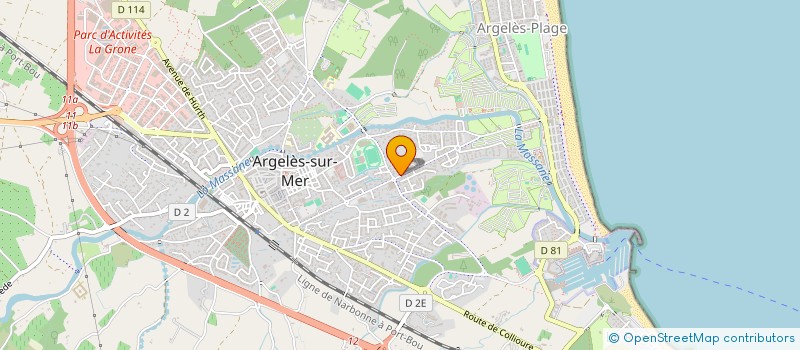 localisation de l'entreprise MADAME JULIETTE CUSSY  ARGELES-SUR-MER