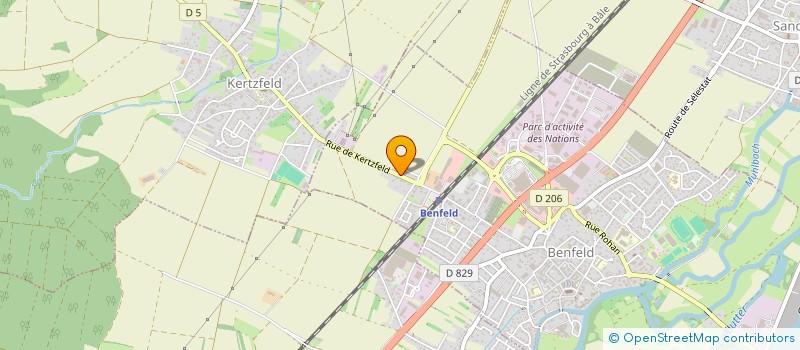 localisation de l'entreprise MADAME JULIETTE D'ERRICO  HUTTENHEIM