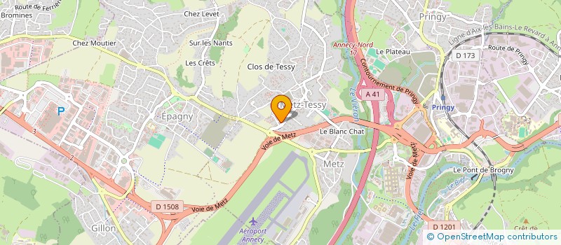 localisation de l'entreprise MADAME JULIETTE DAL ZOT  EPAGNY METZ-TESSY