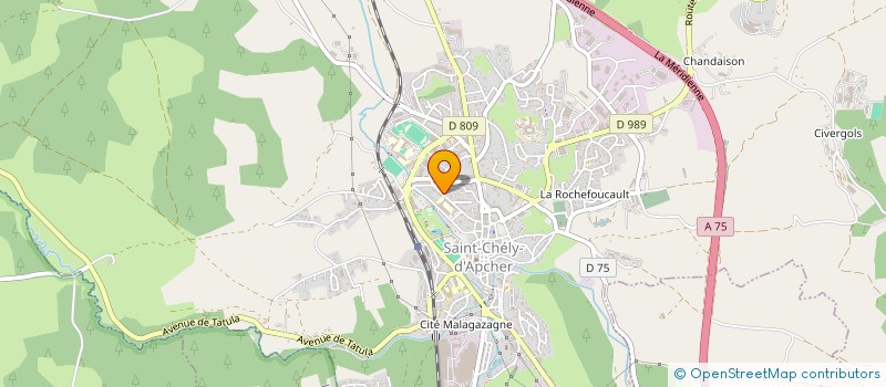 localisation de l'entreprise MADAME JULIETTE DALUT  SAINT-CHELY-D'APCHER