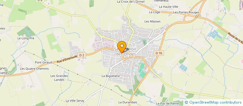 localisation de l'entreprise MADAME JULIETTE DAVION  SAINT-MELOIR-DES-ONDES