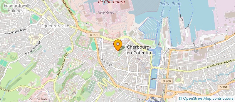 localisation de l'entreprise MADAME JULIETTE DE BLANQUET DU CHAYLA  CHERBOURG-EN-COTENTIN