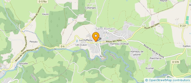 localisation de l'entreprise MADAME JULIETTE DE MORAES  SAINT-ROMAIN-D'AY