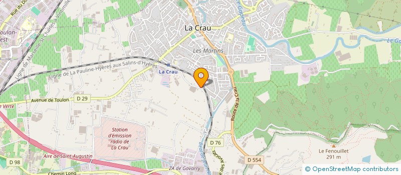 localisation de l'entreprise MADAME JULIETTE DEBOURREZ  LA CRAU