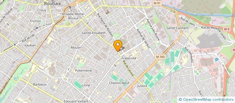 localisation de l'entreprise MADAME JULIETTE DELGORGUE  ROUBAIX