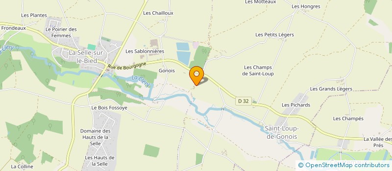 localisation de l'entreprise MADAME JULIETTE DELION à LA SELLE-SUR-LE-BIED