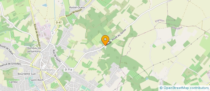 localisation de l'entreprise MADAME JULIETTE DELORD  FRONTON