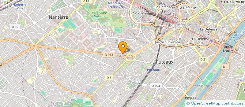 localisation de l'entreprise MADAME JULIETTE DERDIR  NANTERRE