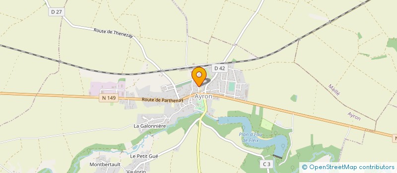 localisation de l'entreprise MADAME JULIETTE DERENNE  AYRON
