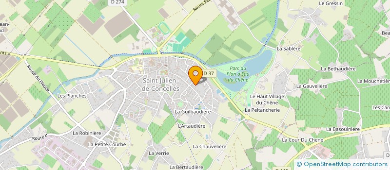 localisation de l'entreprise MADAME JULIETTE DEROLEZ  SAINT-JULIEN-DE-CONCELLES