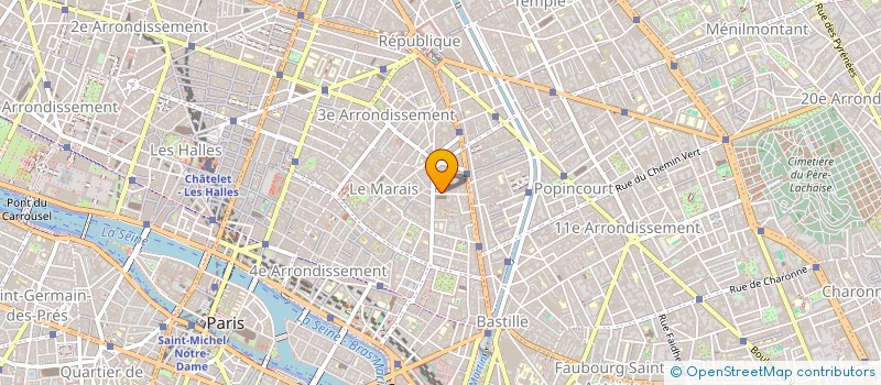 localisation de l'entreprise MADAME JULIETTE DESCHAMPS  PARIS