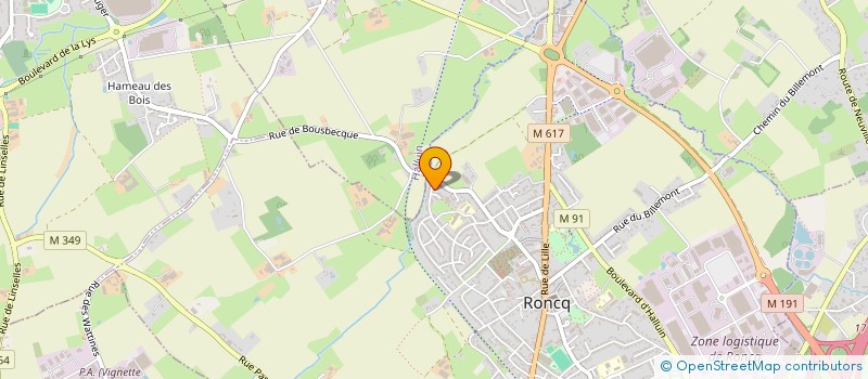 localisation de l'entreprise MADAME JULIETTE DEVIENNE à RONCQ