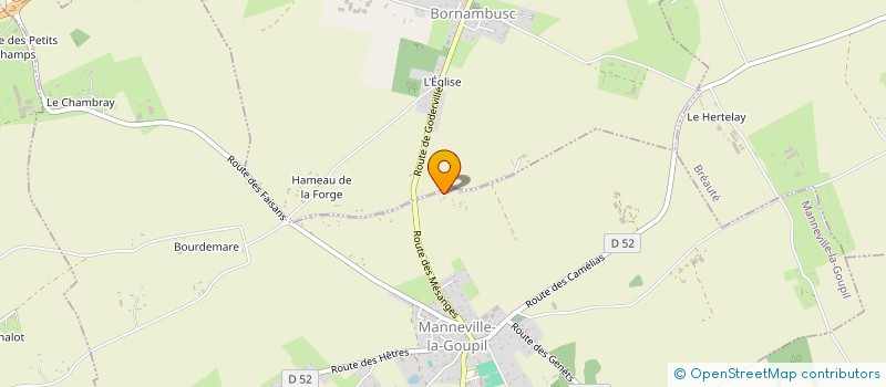 localisation de l'entreprise MADAME JULIETTE DOLIGER  MANNEVILLE-LA-GOUPIL