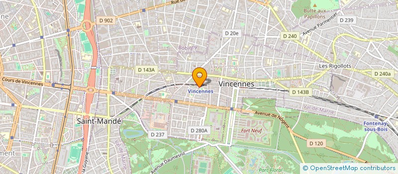 localisation de l'entreprise MADAME JULIETTE DOUGUEDROIT à VINCENNES