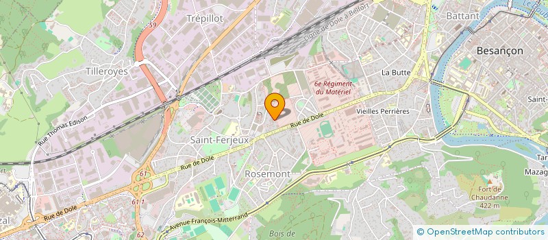 localisation de l'entreprise MADAME JULIETTE DUBOIS à BESANCON