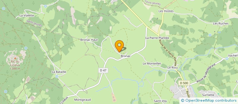 localisation de l'entreprise MADAME JULIETTE DUPLAND  MAZET-SAINT-VOY