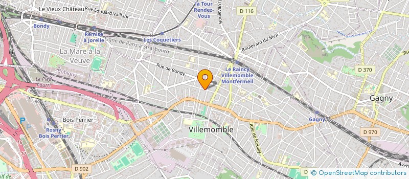 localisation de l'entreprise MADAME JULIETTE DUPONT à VILLEMOMBLE