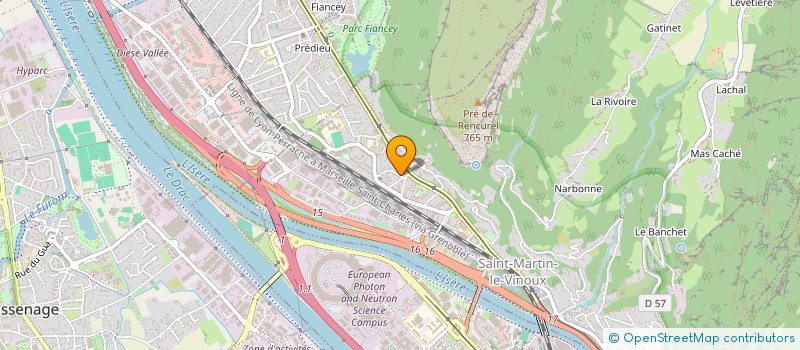 localisation de l'entreprise MADAME JULIETTE DUPONT-POCHAT-BARON  SAINT-MARTIN-LE-VINOUX