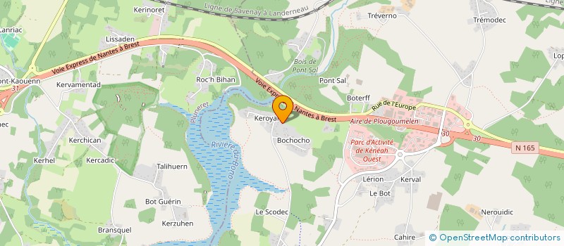 localisation de l'entreprise MADAME JULIETTE DURAND  PLOUGOUMELEN