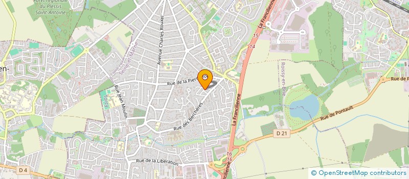 localisation de l'entreprise MADAME JULIETTE DUTERTRE  PONTAULT-COMBAULT