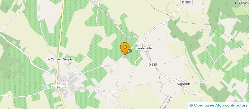 localisation de l'entreprise MADAME JULIETTE FAUCHEREAU  ECHALLAT