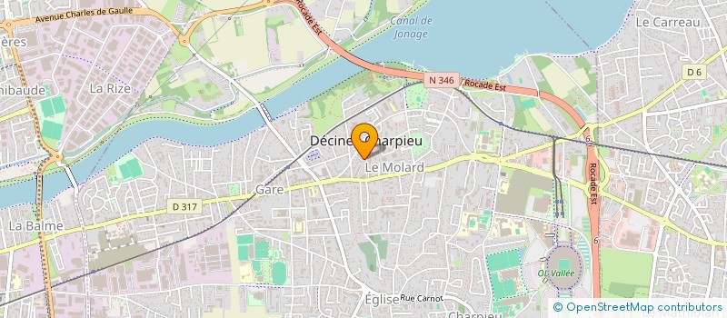 localisation de l'entreprise MADAME JULIETTE FAURE  DECINES-CHARPIEU